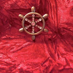 Ship Wheel Brooch